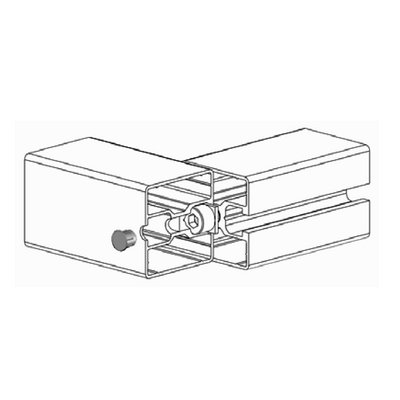 60-508-0 MODULAR SOLUTIONS ALUMINUM  CAP<BR>8MM DIAMETER GRAY